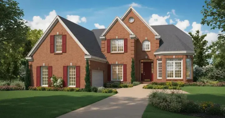 Traditional house plans 6-832 - front exterior, 3,049 sq ft, 4 bed, 3 bath house plans | Monster House Plans