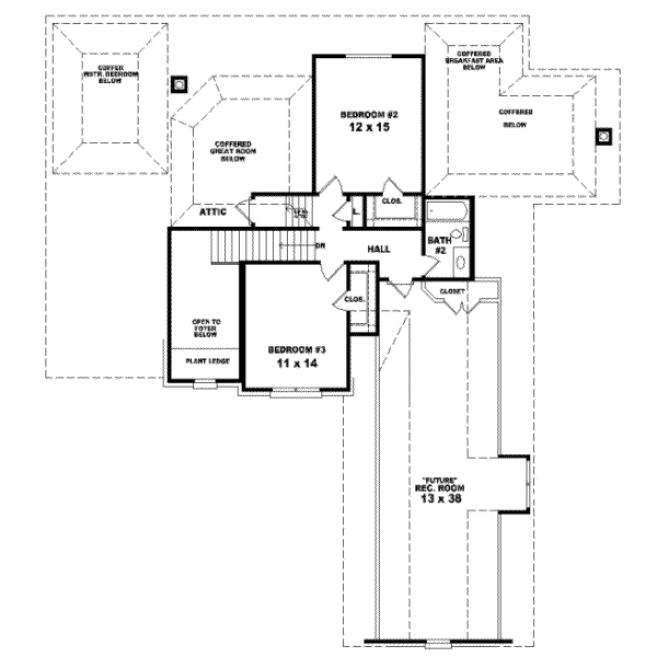 Upper/Second Floor Plan: 6-833