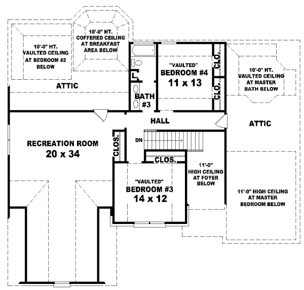 Upper/Second Floor Plan: 6-835