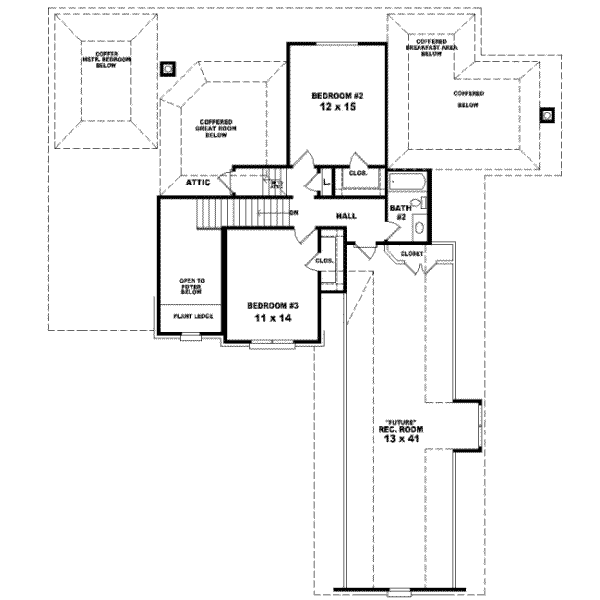 Upper/Second Floor Plan: 6-836