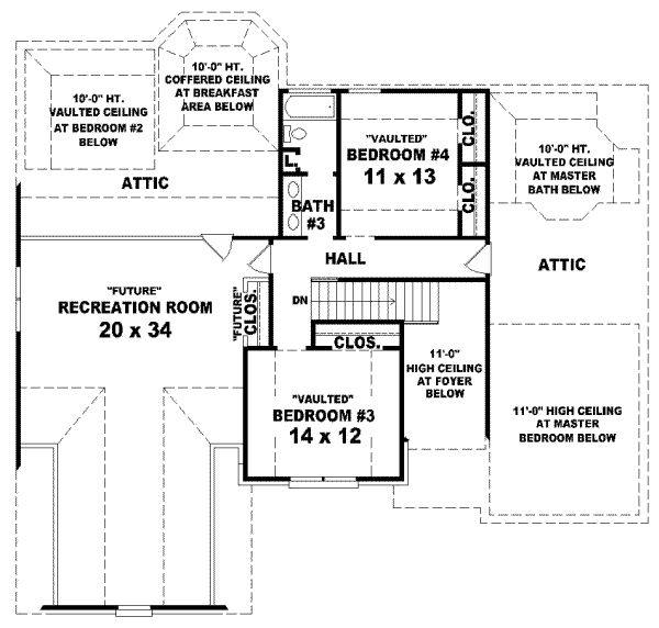 Upper/Second Floor Plan: 6-837