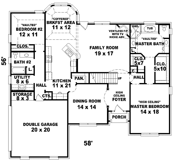 Main Floor Plan: 6-838
