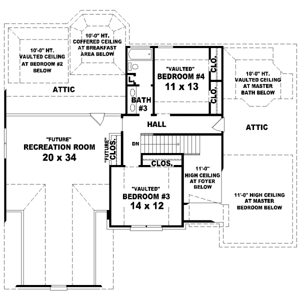 Upper/Second Floor Plan: 6-838