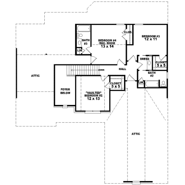 Upper/Second Floor Plan: 6-841