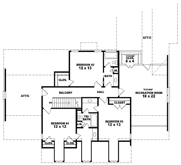 Upper/Second Floor Plan:6-842