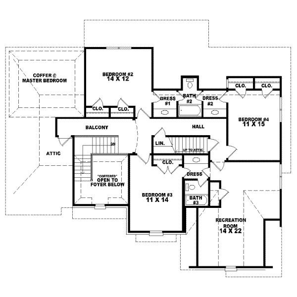 Upper/Second Floor Plan: 6-851
