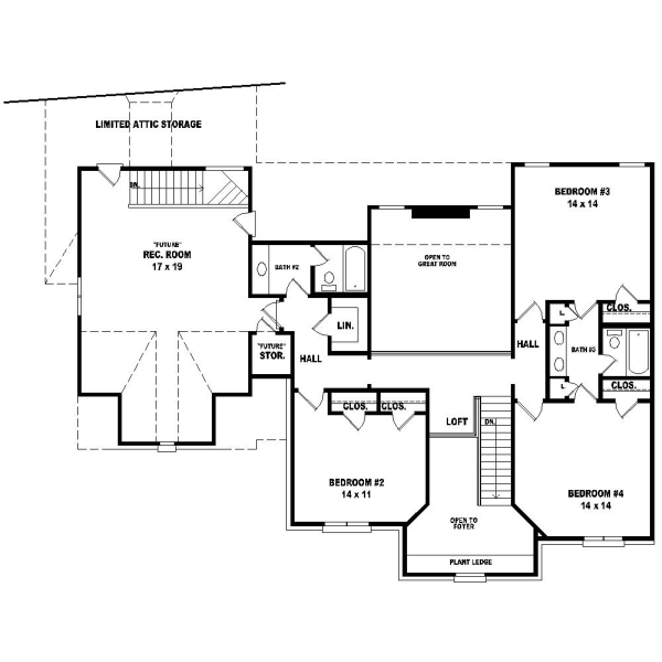 Upper/Second Floor Plan: 6-855