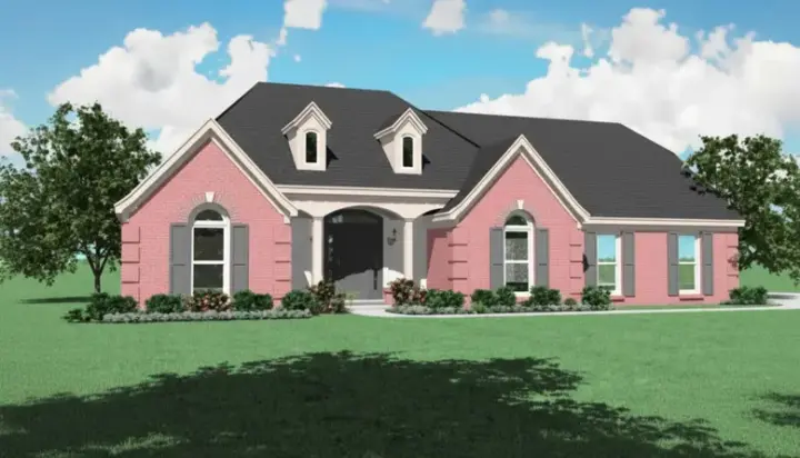 Southern house plans 6-862 - front exterior, 2,485 sq ft, 3 bed, 2 bath house plans | Monster House Plans