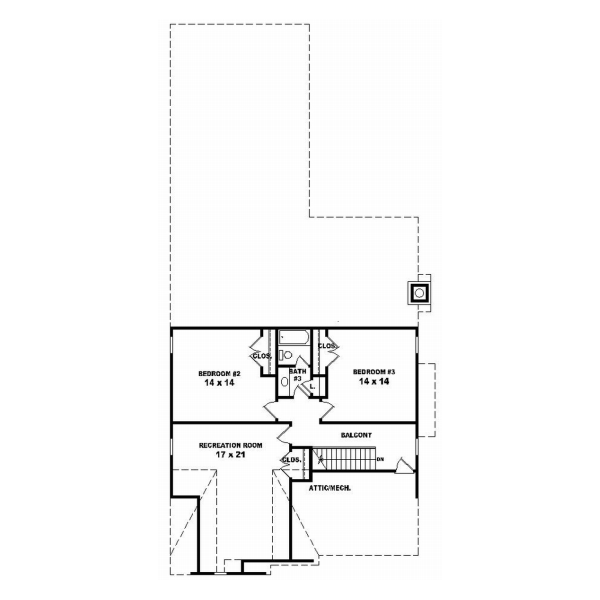 Upper/Second Floor Plan: 6-867
