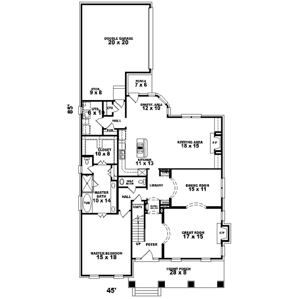Main Floor Plan: 6-868