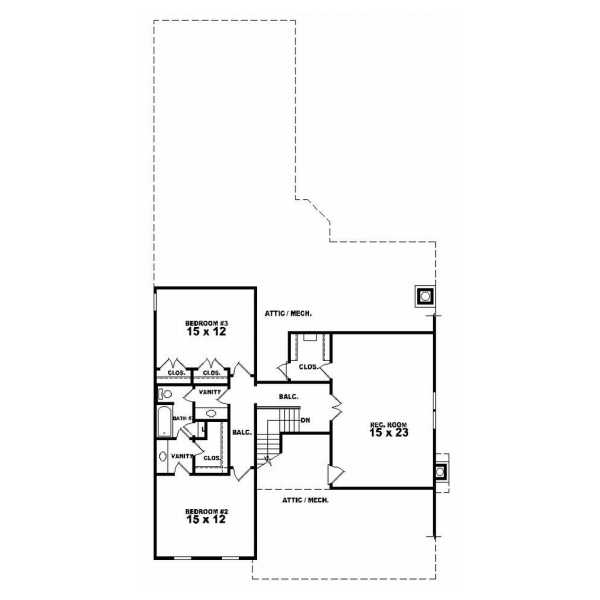 Upper/Second Floor Plan: 6-868
