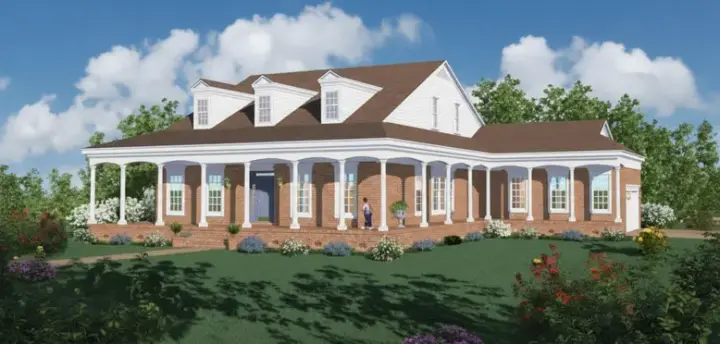 Country house plans 6-870 - front exterior, 2,759 sq ft, 3 bed, 3 bath house plans | Monster House Plans