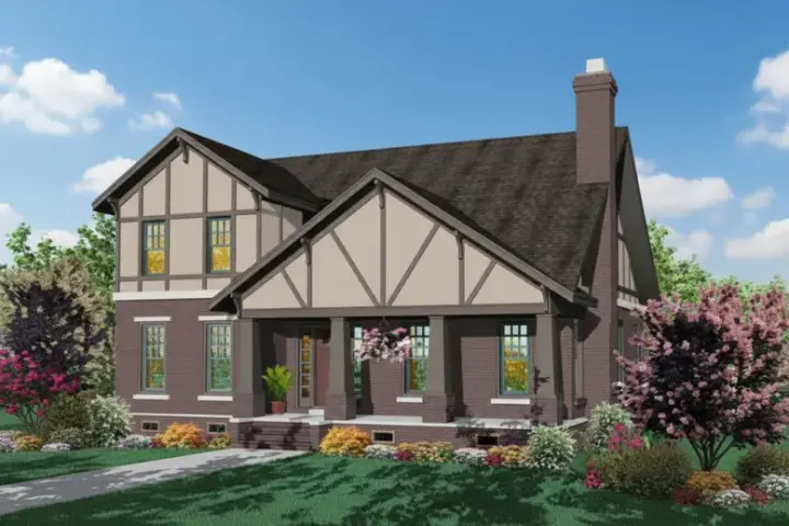 Craftsman house plans 6-871 - front exterior, 2,766 sq ft, 3 bed, 2 bath house plans | Monster House Plans