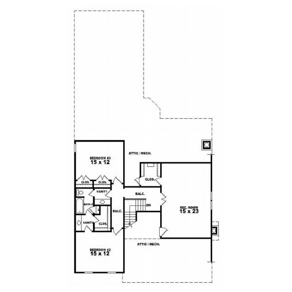 Upper/Second Floor Plan: 6-871