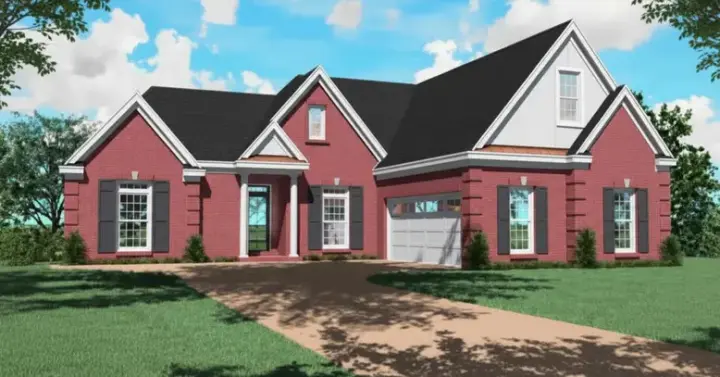 Traditional house plans 6-874 - front exterior, 2,147 sq ft, 3 bed, 2 bath house plans | Monster House Plans