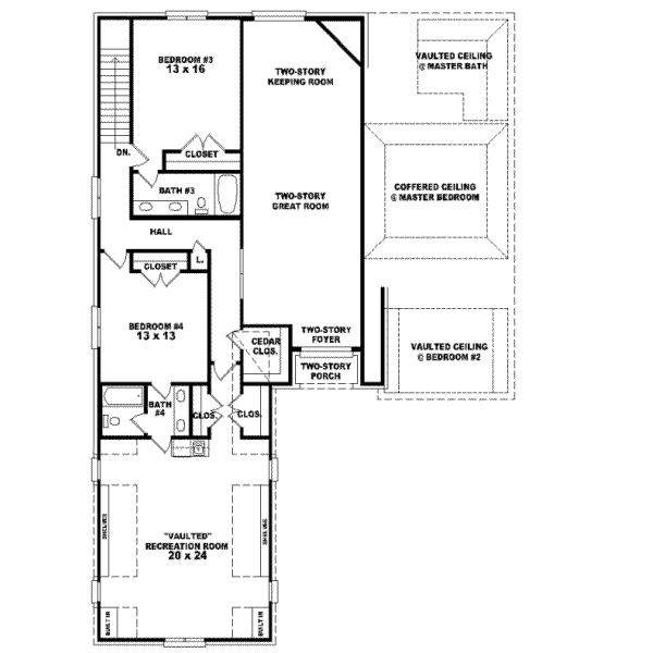 Upper/Second Floor Plan: 6-876