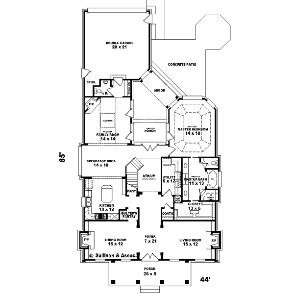 Main Floor Plan: 6-886