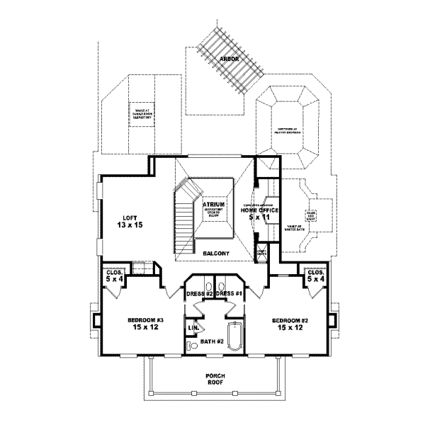 Upper/Second Floor Plan: 6-886