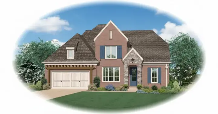 Traditional house plans 6-887 - front exterior, 3,232 sq ft, 4 bed, 3 bath house plans | Monster House Plans
