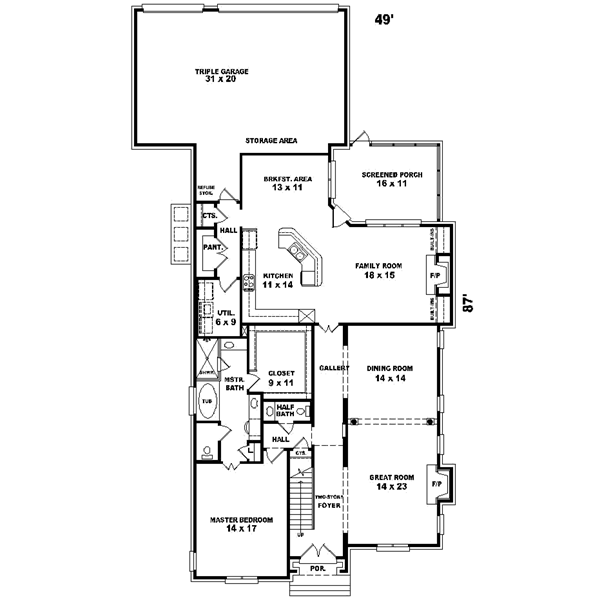 Main Floor Plan: 6-888