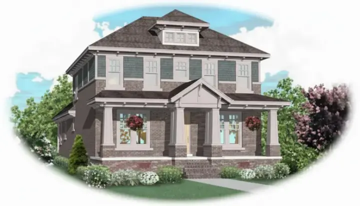 Craftsman house plans 6-889 - front exterior, 3,218 sq ft, 3 bed, 3 bath house plans | Monster House Plans