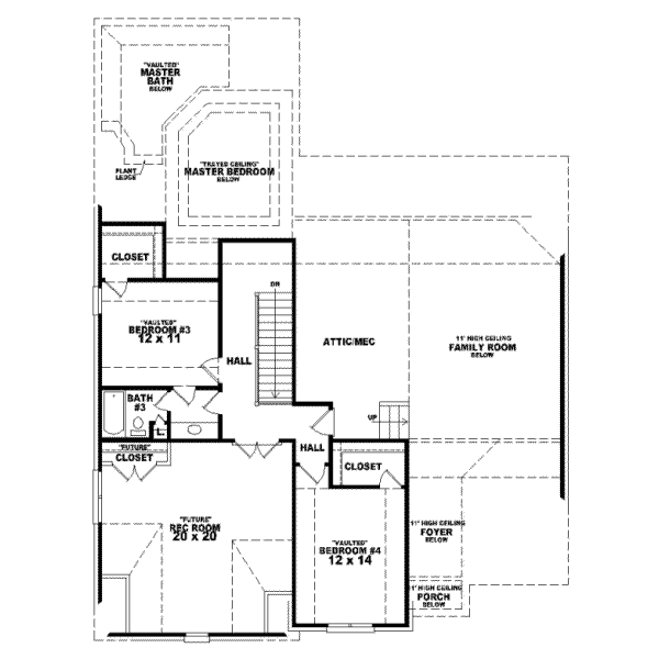 Upper/Second Floor Plan: 6-890