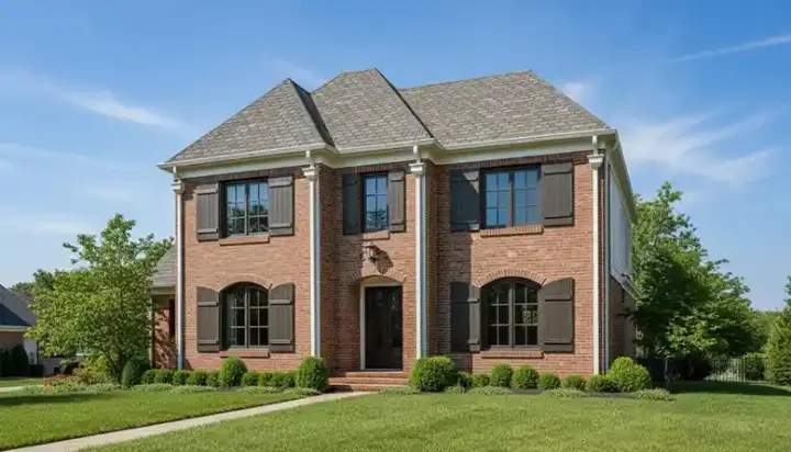 French Country house plans 6-891 - front exterior, 3,459 sq ft, 3 bed, 2 bath house plans | Monster House Plans