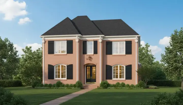 French Country house plans 6-892 - front exterior, 3,487 sq ft, 4 bed, 3 bath house plans | Monster House Plans