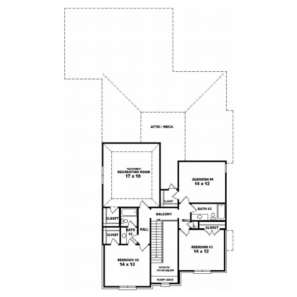 Upper/Second Floor Plan: 6-892