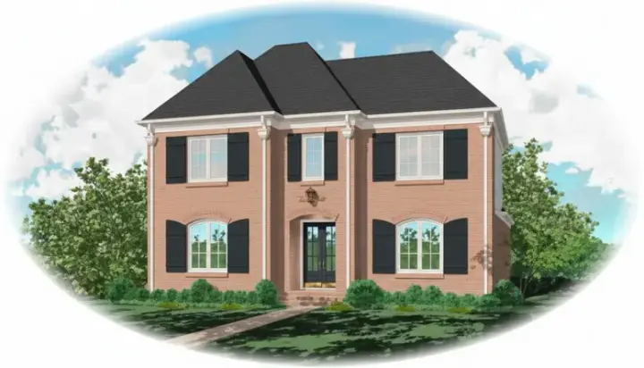 French Country house plans 6-893 - front exterior, 2,831 sq ft, 3 bed, 2 bath house plans | Monster House Plans