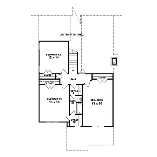 Upper/Second Floor Plan: 6-896