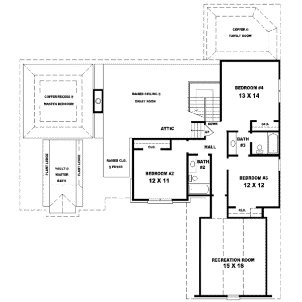 Upper/Second Floor Plan: 6-898