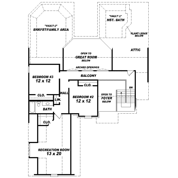 Upper/Second Floor Plan: 6-911