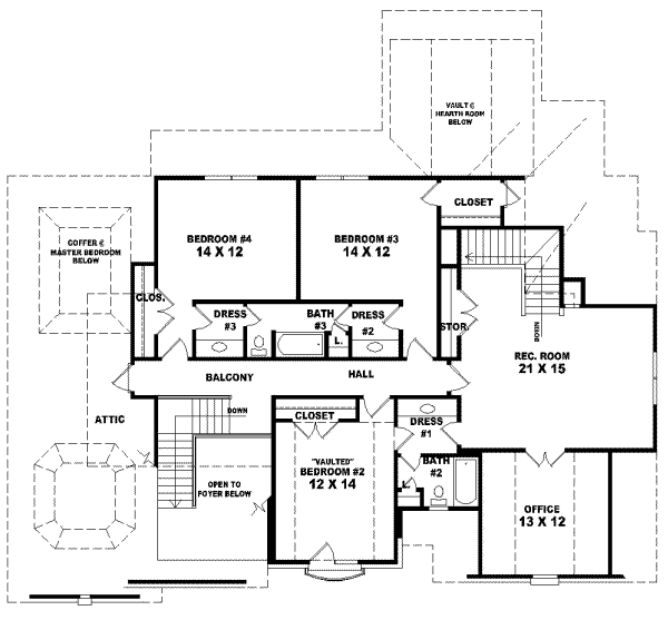 Upper/Second Floor Plan: 6-918