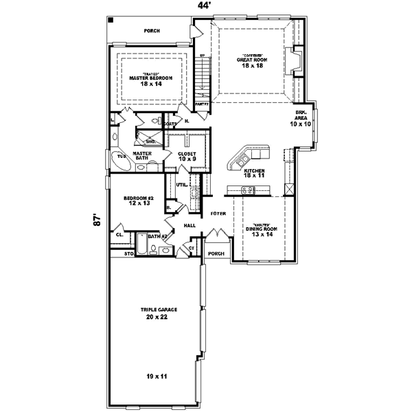 Main Floor Plan: 6-922