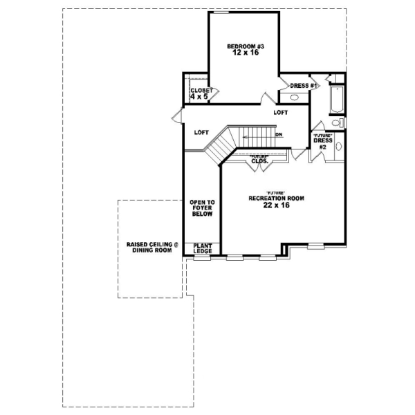 Upper/Second Floor Plan: 6-924