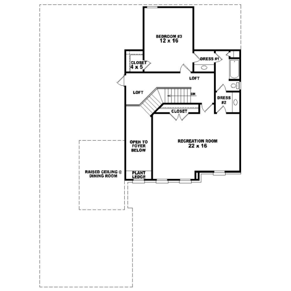 Upper/Second Floor Plan: 6-925