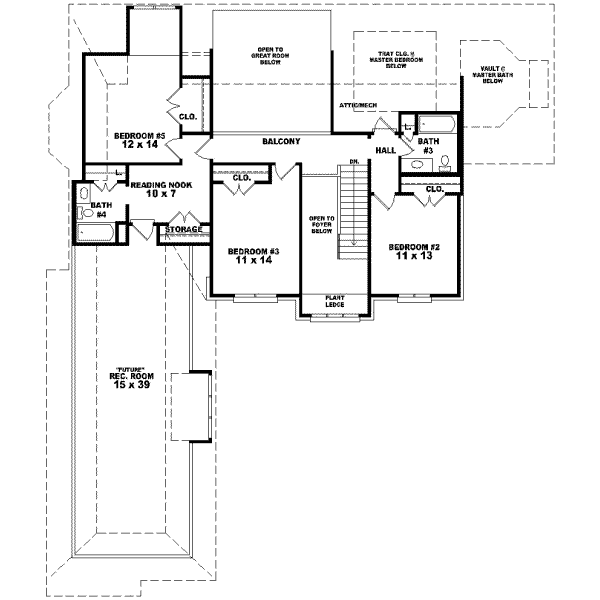 Upper/Second Floor Plan: 6-927