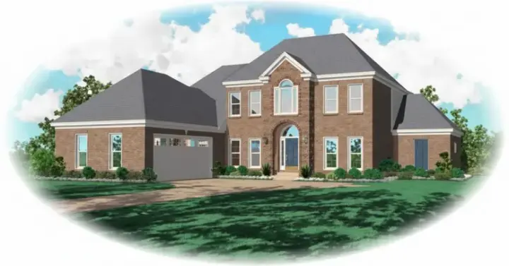 Traditional house plans 6-928 - front exterior, 3,207 sq ft, 3 bed, 3 bath house plans | Monster House Plans