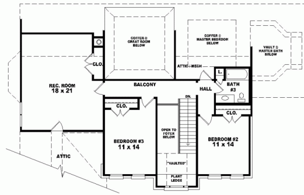 Upper/Second Floor Plan: 6-928