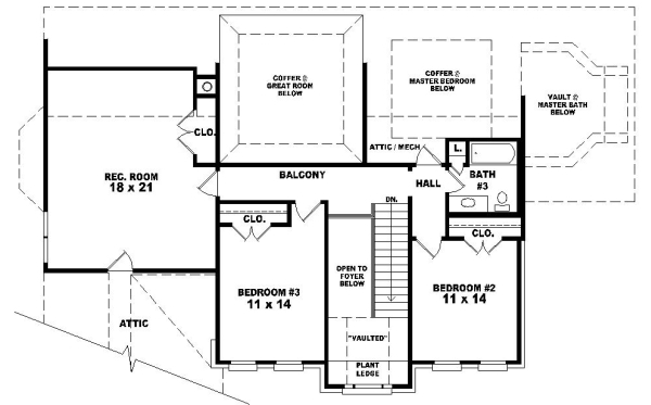 Upper/Second Floor Plan: 6-929