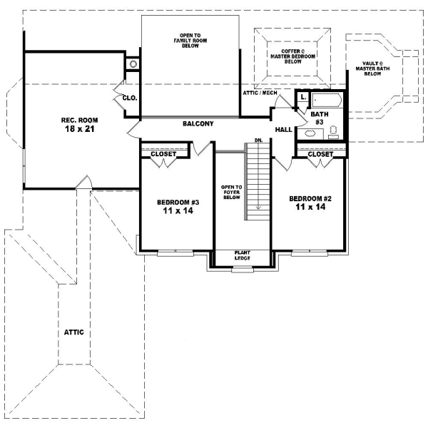 Upper/Second Floor Plan: 6-930