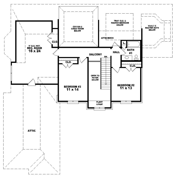 Upper/Second Floor Plan: 6-931