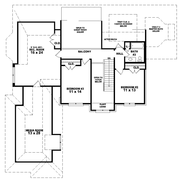 Upper/Second Floor Plan: 6-932