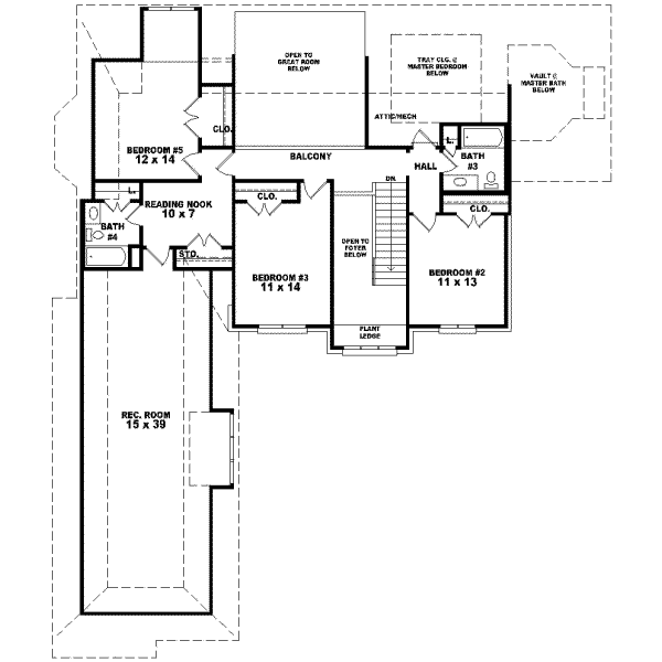 Upper/Second Floor Plan: 6-933