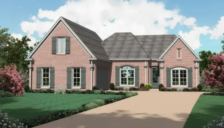 Traditional house plans 6-934 - front exterior, 2,576 sq ft, 3 bed, 3 bath house plans | Monster House Plans
