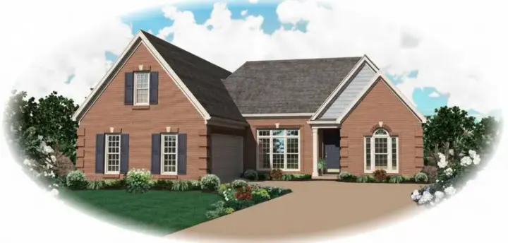 Traditional house plans 6-935 - front exterior, 2,576 sq ft, 3 bed, 3 bath house plans | Monster House Plans