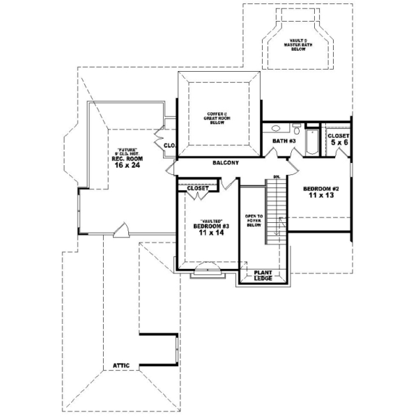 Upper/Second Floor Plan: 6-936