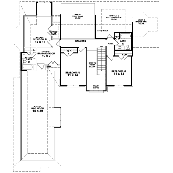 Upper/Second Floor Plan: 6-937
