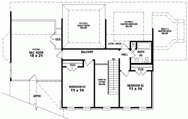 Upper/Second Floor Plan: 6-938